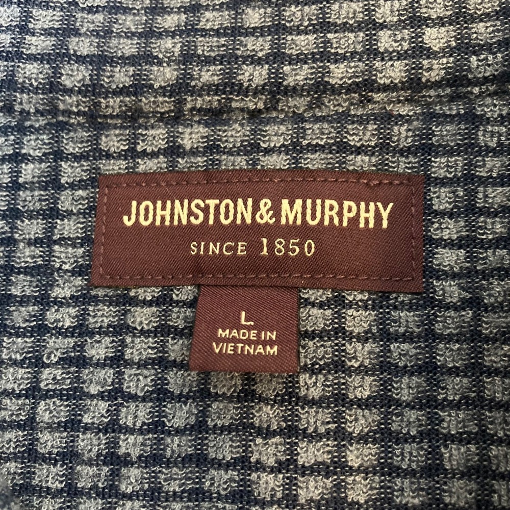 Johnston & Murphy Mens Pullover Sweater Quarter Zip Gray Knift Waffle  Size L - Picture 4 of 7
